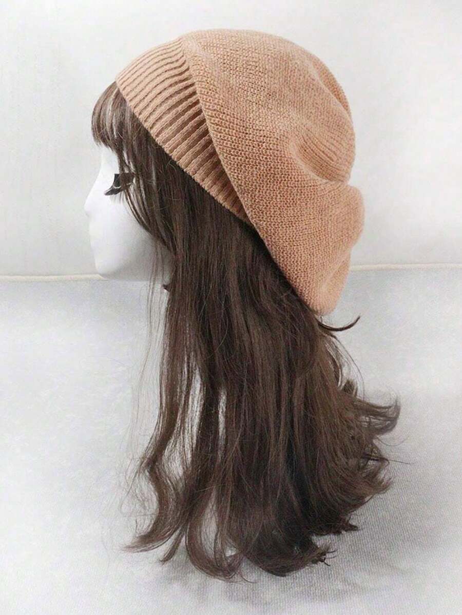 1 件女用 Tj05 寬鬆針織無簷便帽