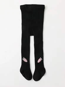 4pcs Kids' Plaid & Bowknot & Stripe Pattern Tights For Layering - Multicolor - View 5