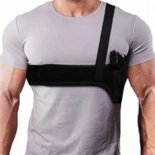 Sobaquera Táctica Universal Funda Holster Para Armas Pistola - Negro - Ver 2