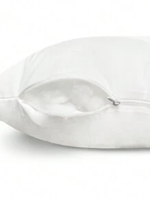 1pc White Waist Pillow Core, Casual Simple Style Soft Fluffy Lumbar Cushion, For Office, Home, Living Room, Sofa Decoration And Support, Bedding, Pillows For Bed, Pillow Inserts