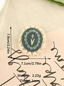 刺繡徽章、標誌、服飾和帽子配件,diy手工無胶花,1套4件 - 彩色 - 查看 6