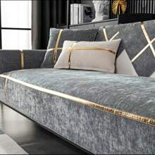1 Pièce Housse De Canapé En Jacquard De Style Américain Avec Dos Anti-dérapant Et Couverture Complète, Convient À Toutes Les Saisons