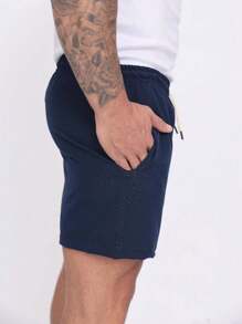 Men Shorts - 藏蓝色 - 查看 4