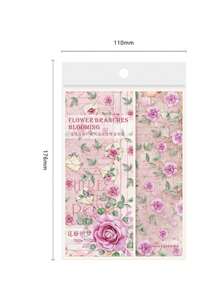 30 Hojas De Papel Decorativo De Papelería Con Textura De Patrón Vintage Colección Bloom Para Álbum De Recortes - Multicolor - Ver 3