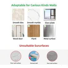 Estante De Almacenamiento Triangular De Hierro Para Esquina De Baño, No Requiere Perforación, 1 Ud. - Negro - Ver 7