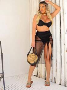 Women Cover Ups - Black - View 2