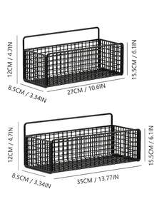 浴室/衛生間置物架,免打孔強力貼,適用於廁所、洗手間、洗漱台、牆上廚房、沐浴間,壁掛式,1入裝