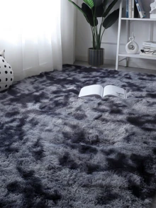 Alfombras de Sala de estar y alfombras grises y coloridas, decoración del hogar, reposabrazos, alfombras de dormitorioAlfombras para Sala - Alfombra Gris de Decoración Hogar para Dormitorios - Elegancia y Comodidad - Blanco y Negro - Ver 3