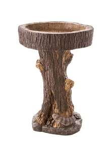 1入組樹脂獸鳥喂食器,戶外花園裝飾飾品,動物樹脂工藝品,適用於飲水和園藝展示,適用於戶外