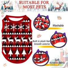 1件狗狗聖誕裝寵物狗狗聖誕背心保暖服裝假日狗貓服裝聖誕節氛圍寵物襯衫,中型犬角色扮演(聖誕風格紅色)