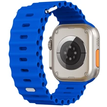 1pc Unisex Sport Ocean Style Compatible Watch Band Compatible With Apple Watch 49mm 46mm 45mm 44mm 42mm 41mm 40mm 38mm Series 10/9/8/7/6/5/4/3/2/1 Ultra & SE