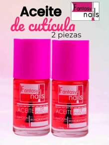 2 Piezas Aceite de Cuticula Fantasy Nails - Rosa Fucsia - Ver 2