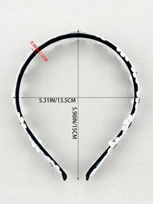 1入組優雅簡約粉色雛菊頭箍,適用於各種場合