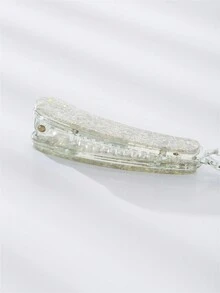 3入組香蕉夾和閃閃發光的髮夾,女性髮飾馬尾控,適合日常佩戴