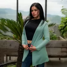 Fashion Cardigan For Women. - Mint Green - View 3