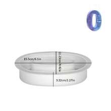 1pc Numeric Zero Shaped Silicone Mold - White - View 2
