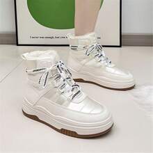Women's Furry Snow Boots, Waterproof, Non-slip Thick Sole, Keep Warm, High-top, Winter Shoes
