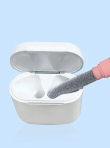1 Miếng Có thể mang đi Màu hồng Đa chức năng Nhựa Tai nghe & Bàn chải làm sạch bàn phím Hai mặt Bút Với Tai nghe Phích cắm Đối với Làm sạch Dơ dáy - Hồng - Xem 6