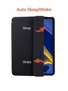 1 pièce Coque arrière en TPU noire à motif nid d'abeille avec fente pour stylet, étui de protection compatible avec l'iPad 9e génération/iPad 10e génération