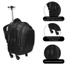 Men Fashion Backpacks - màu đen - Xem 4
