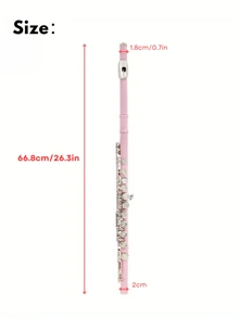 Một bộ Của 16-Lỗ Đóng  Lỗ Ống sáo , Trắng Mạ đồng Nickel Có màu sắc Ống sáo Bộ dụng cụ ( Bao gồm : Làm sạch Dán , Vải làm sạch , Mini Cái vặn vít , Da Loại vỏ ) , Nhiều Màu sắc sẵn có , Thích hợp Đối với Trẻ em Trường học Ban nhạc Sinh viên , Lý tưởng Qủa tặng Đối với - Màu tím - Xem 7