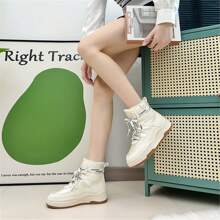 Women's Furry Snow Boots, Waterproof, Non-slip Thick Sole, Keep Warm, High-top, Winter Shoes