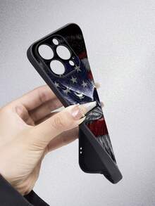 USA 1 Ốp điện thoại Tpu mềm màu đen và hình lá cờ màu đen và hình cờ, bảo vệ toàn diện chống bụi và nước, tương thích với iPhone 7/8/11/12/13/14/15/X/Xr/Xs/Plus/Pro/Pro Max/ Dòng Se2/Mini - Nhiều màu - Xem 5