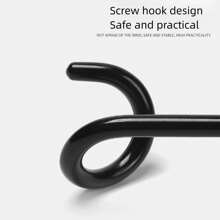 1pc Khaki Pig Tail Shaped Stainless Steel Outdoor Hook, Portable Lamp Stand Hook, S-Shaped Two-Way Storage Hook For Tent Lamp Hanging - Khaki - View 8