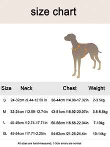 1 Miếng Phản chiếu Harness Và Dây xích Bộ Đối với Nhỏ bé & Trung bình Chó , Chống thoát Và Đang kéo Thiết kế Thú cưng Quân nhu - trái cam - Xem 8