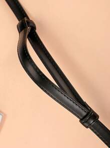 可調節pu皮革女士腰帶,女士薄腰封身飾襯衫,金色扣環