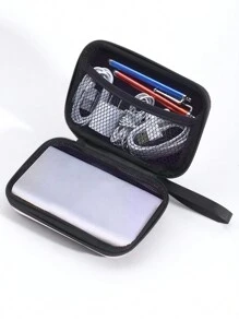 Earphone Case Storage Box/eva Cable Organizer Bag/headphone Pouch/kit - Baby Pink - View 3