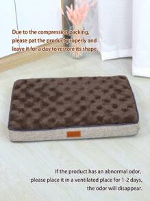 1PC Memory Foam Pet Bed With Removable Washable Faux Rabbit Fur Cover Orthopedic Waterproof Dog Bed For Crate Anti-Slip Bottom For Large, Jumbo, Medium, Small Dogs Cats Breeds - Khaki - View 8