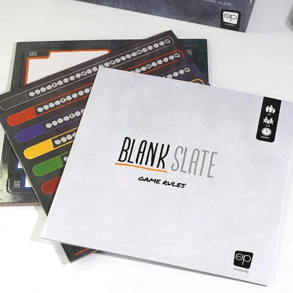 Blank Slate Board Game The Game Where Great Minds Think Alike Fun