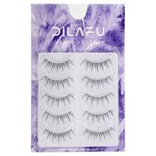 Natural Long Fiber Small Flame Eyelashes - Black - View 6