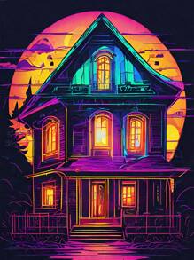 Vintage Style Diamond Painting With Round Drills, Full Drill, Diy Mosaic Embroidery, Wall Art, Creative Artwork For Home Decoration, Living Room, Bedroom, Diamond Embroidery