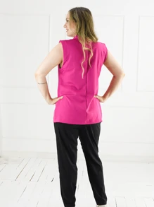 Women Blazers - Màu Hồng Tươi - Xem 4