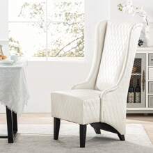MERAX 23.03" Wide Wing Back Chair ,Side Chair For Living Room,PU Cover/Fabric Cover