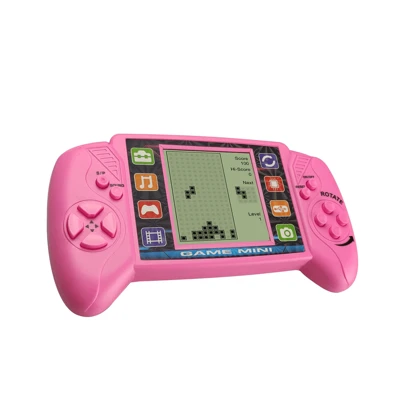 وحدة ألعاب يدوية للأطفال بشاشة كبيرة ، جهاز ألعاب متنقل وتعليمي، يتضمن 23 لعبة صندوق ديكور عيد الميلاد، البطاريات غير مشمولة ويتطلب 2 بطاريات AA