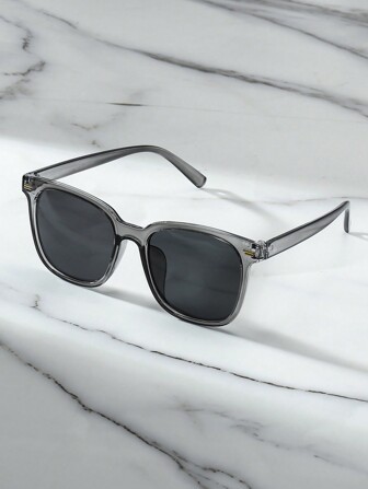 1 件男女通用时尚方形框架夏季海滩 Y2k 多用途拍照眼镜休闲墨镜配饰海滩配饰眼镜墨镜街头风格适合毛衣夹克运动衫连帽衫皮裤和工装裤适合夏季海滩度假、户外、旅行