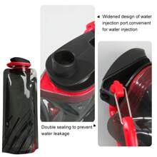 1 pièce Sac d'eau souple portable ultra-léger et pliant de 700 ml pour les sports d'extérieur et le camping, avec poignée et crochet de suspension, équipement de camping