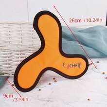 Pet Training Throwing Toy - Oxford Cloth Boomerang Dog Flying Disc - Yellow - View 3