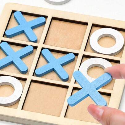 1set Wooden Tic Tac Toe Sudoku Xo Board Game, Educational Desktop Game For Logic Training School, Student,Stationery,School Supplies Kids Toys,Boys Toys,Games,Boys Toys Age 10,Kids Board Games,Board Games,Kids On Board,Stocking Fillers Kids>Brain Game,Kids Boy Toys,Children Toys,Boy,Tic Tac Toe