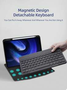 Vỏ bàn phím DANYCASE tương thích với Mipad 6 Mipad 6 Pro 11 inch có thể xoay 360° Vỏ bàn phím thông minh + Bàn phím 10 inch - Màu xanh lá cây đậm - Xem 6