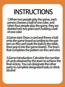 1入組2-4人成人球類遊戲,互動桌遊,扔球減壓遊戲,有趣彈跳球,聖誕派對桌遊玩具,飲料冒險遊戲道具,聖誕禮物 - 彩色 - 查看 3
