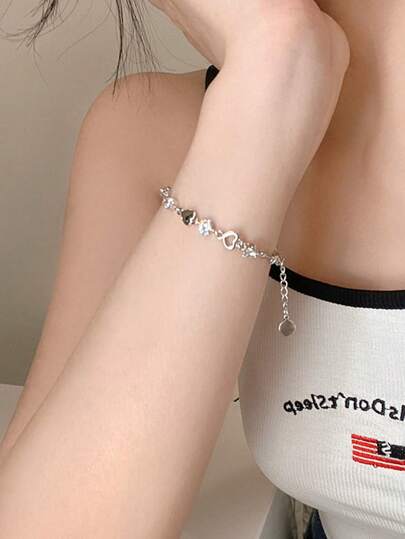 1pc Minimalist Heart Shaped Bracelet