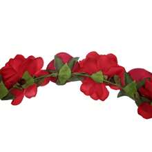 Red Flower Crown Headband - Red - View 5