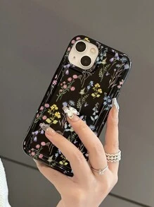 1 个花卉印花手机壳，兼容 和 Galaxy 智能手机型号，包括 13、15、16 Pro Max、16、14 和 Galaxy 手机 - 彩色 - 查看 4