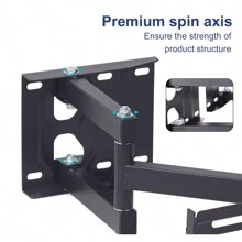 Support Mural TV 32-65 Pouces -Fixation Murale TV Peut Contenir Jusqu'à 35KG, Accroche Television Mural Orientable,Incline et Étend, Support Vesa pour TV Plat,VESA 600x400mm