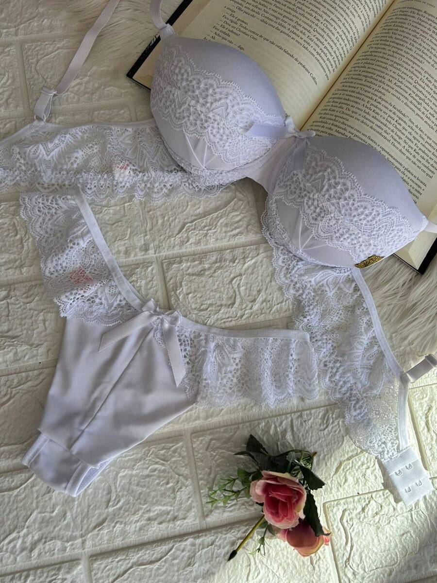 Women Bra & Panty Sets - 白色 - 查看 1