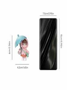 1pc Random Style Umbrella Girl Figurine - Multicolor - View 5